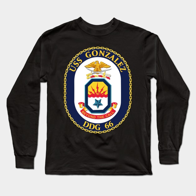 USS Gonzalez (DDG-66) without Text Long Sleeve T-Shirt by twix123844